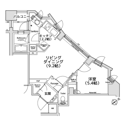 カスタリア目黒かむろ坂 - RE-G間取り図