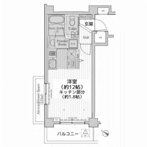 カスタリア三宿 - 間取り図