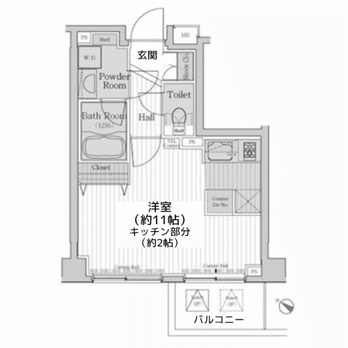 カスタリア三宿 - 間取り図
