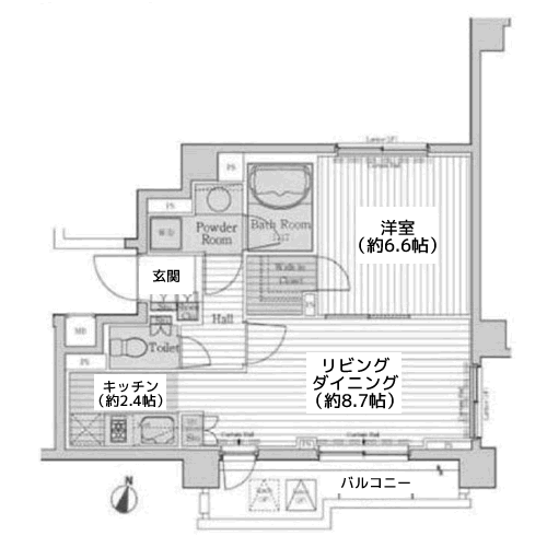 カスタリア三宿 - 間取り図