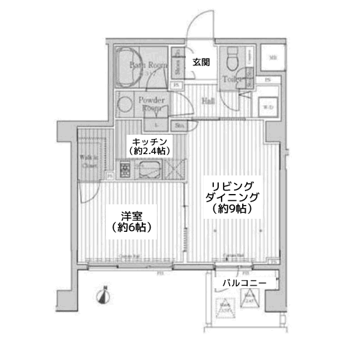 カスタリア三宿 - 間取り図