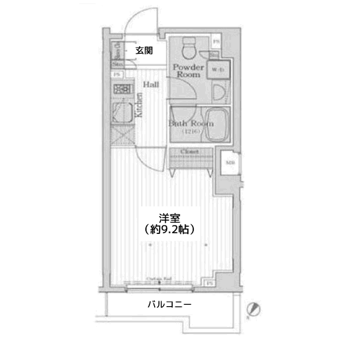 カスタリア三宿 - 間取り図