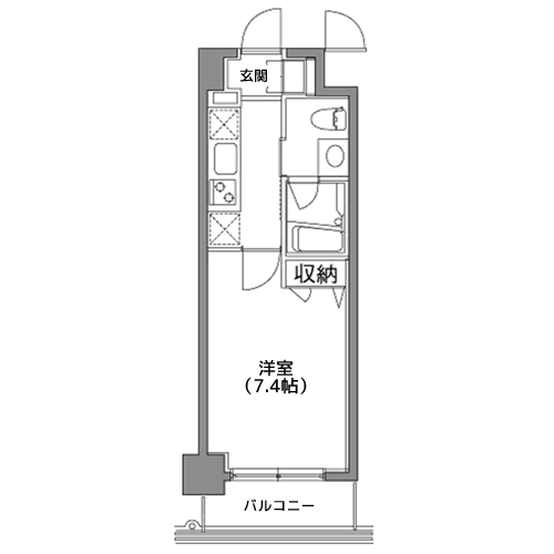 カスタリア中目黒 - 間取り図