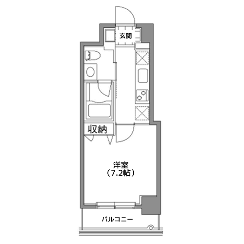 カスタリア中目黒 - 間取り図