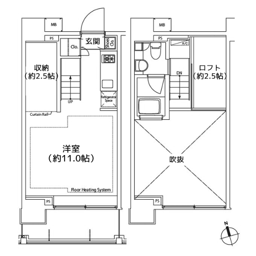 カスタリア中延 - 間取り図