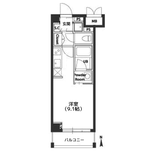 カスタリア尾山台 - 間取り図