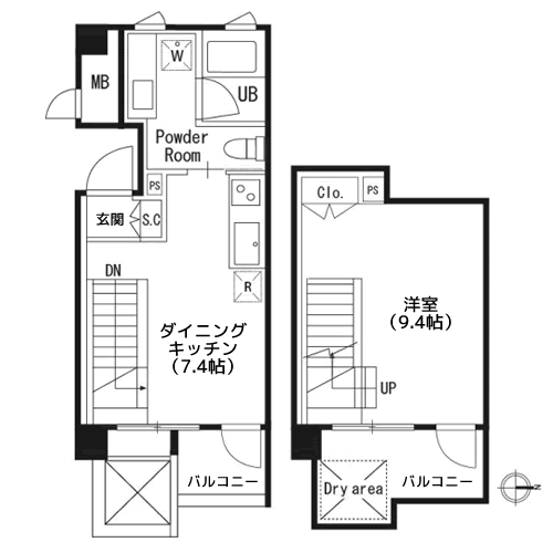 カスタリア尾山台 - 間取り図