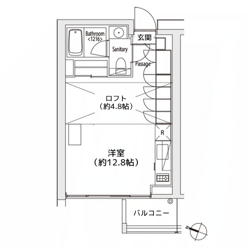 カスタリア渋谷櫻丘 - 間取り図