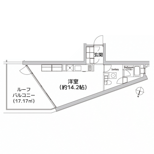 カスタリア渋谷櫻丘 - 間取り図
