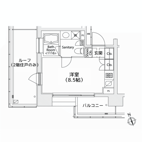 カスタリア戸越 - 間取り図