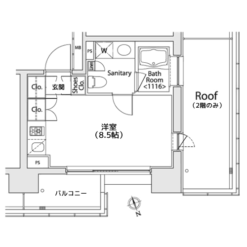 カスタリア戸越 - 間取り図