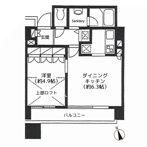 カスタリア戸越駅前 - 間取り図