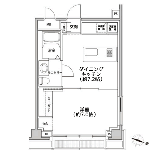 カスタリア都立大学 - 間取り図