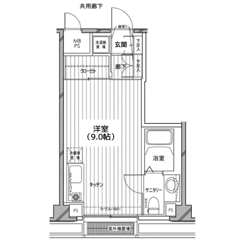 カスタリア都立大学 - 間取り図