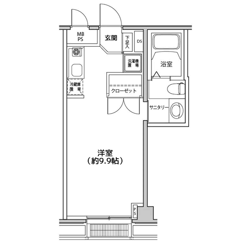 カスタリア都立大学 - C'タイプ 間取り図