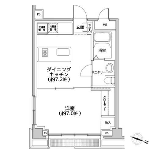 カスタリア都立大学 - 間取り図