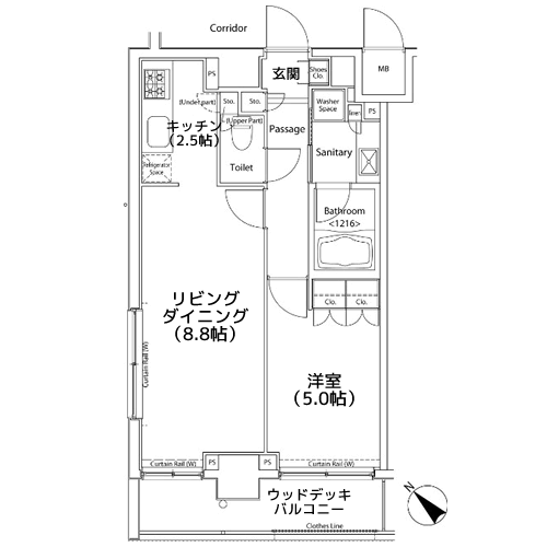 カスタリア雪谷 - 間取り図