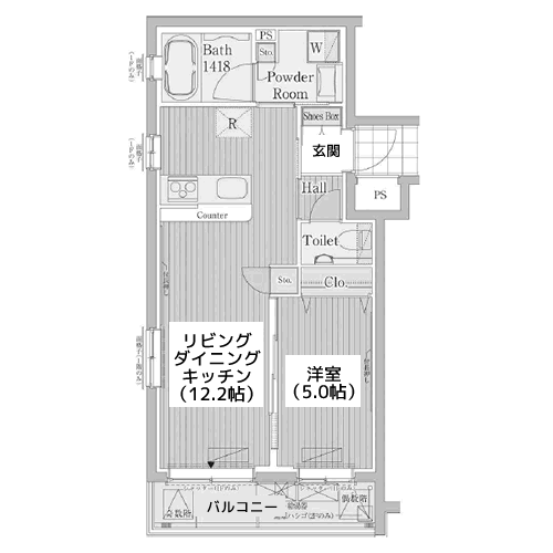 シャトーライフ自由が丘1 - 間取り図