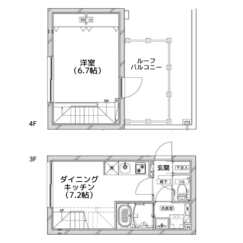 クールブラン大井町アネックス - 間取り図