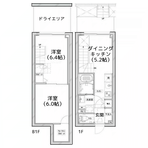 クールブラン大井町 - 間取り図