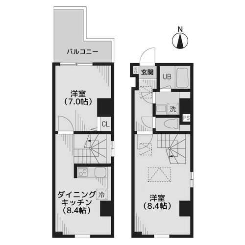 コレクト元代々木 - 間取り図