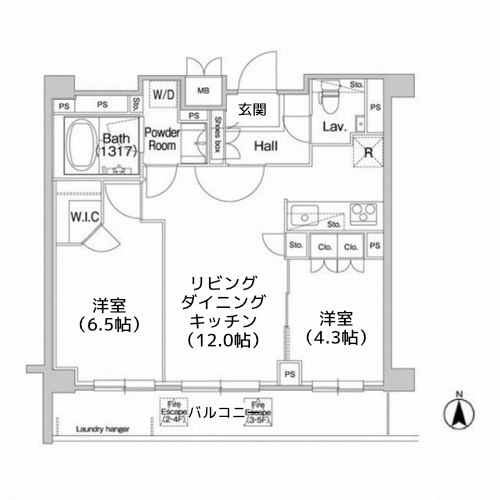 コンフォリア駒場 - 間取り図
