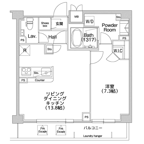 コンフォリア駒場 - 間取り図