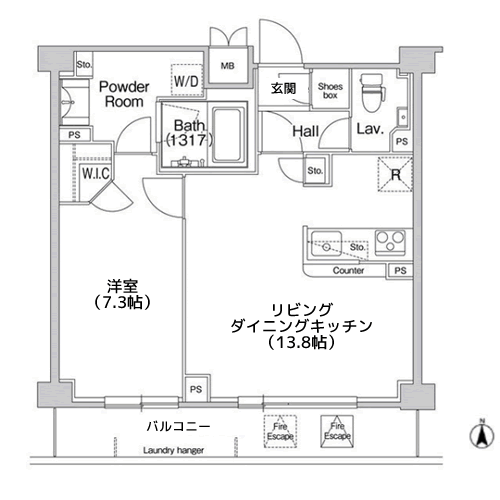 コンフォリア駒場 - 間取り図