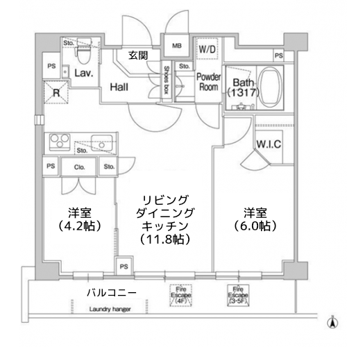 コンフォリア駒場 - 間取り図