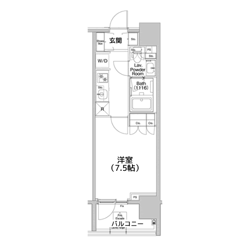 コンフォリア品川EAST - 間取り図