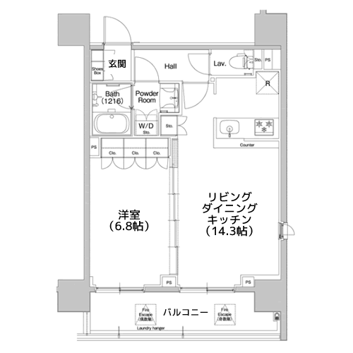 コンフォリア品川EAST - 間取り図