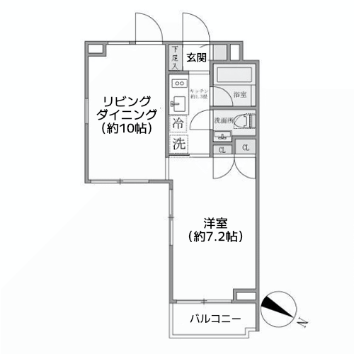 アプリーレ赤坂 - 間取り図