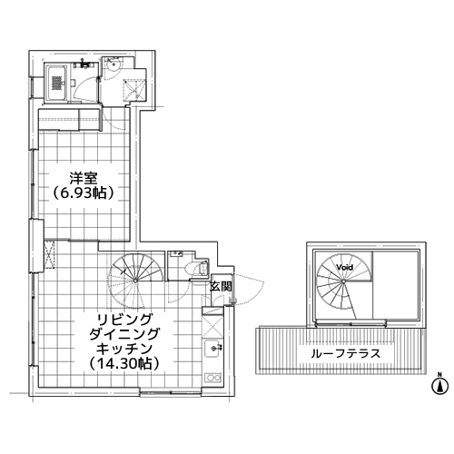 コートモデリア赤坂895 - 間取り図