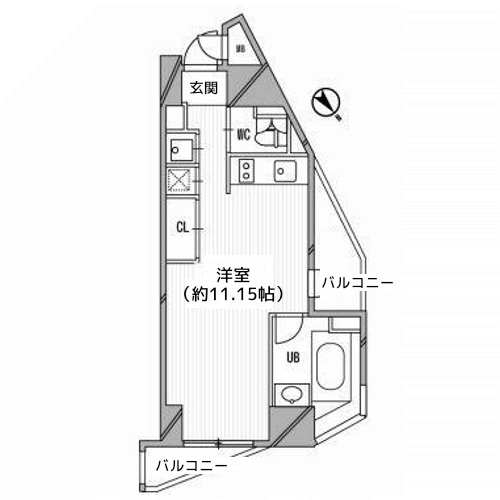 コートモデリア広尾 - 間取り図