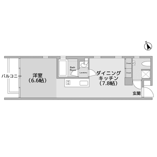 コートモデリア六本木 - 間取り図