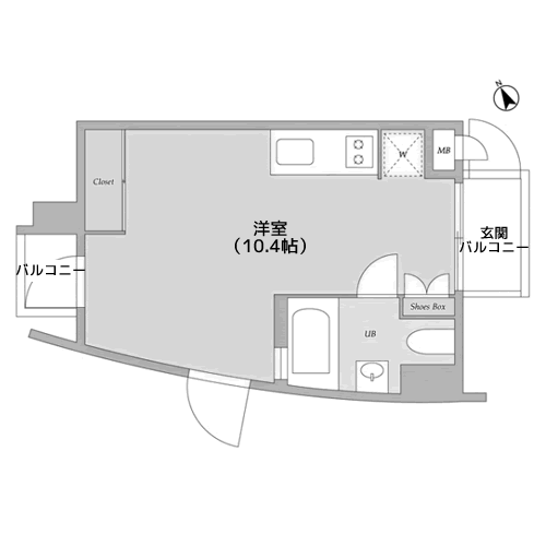 コートモデリア六本木 - 間取り図