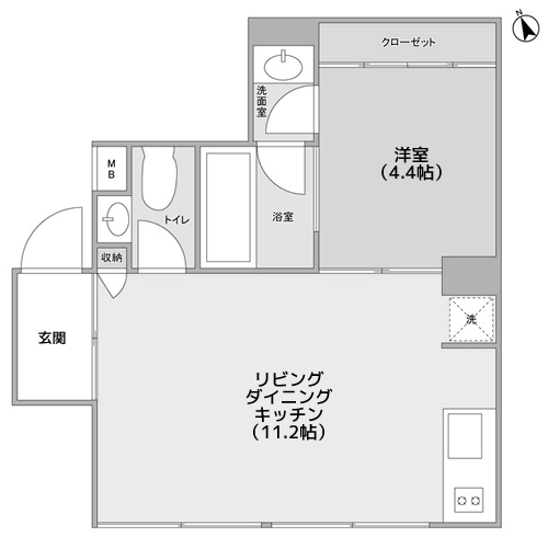 コートモデリア六本木 - 間取り図