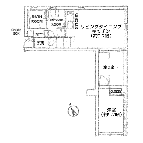 コートモデリア六本木 - 間取り図