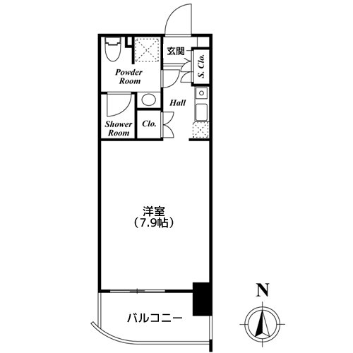 クレジデンス虎ノ門 - 間取り図