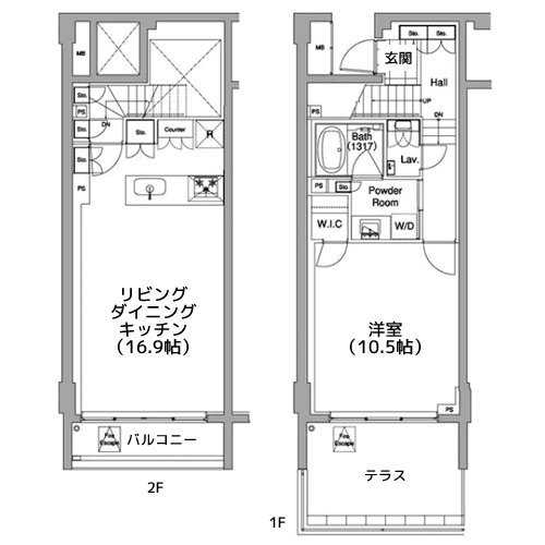 代官山BLESS - 間取り図