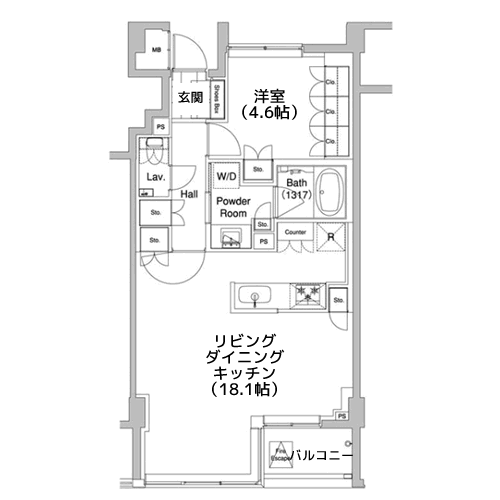 代官山BLESS - 間取り図