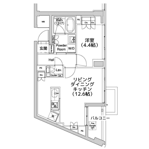 代官山BLESS - 間取り図
