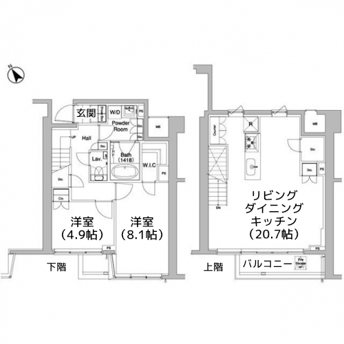 代官山BLESS - 間取り図