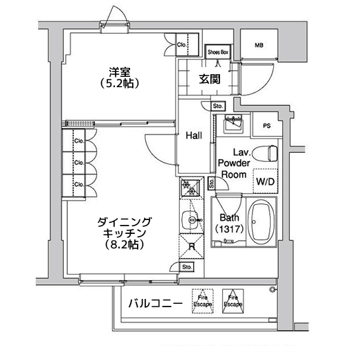 代官山BLESS - 間取り図