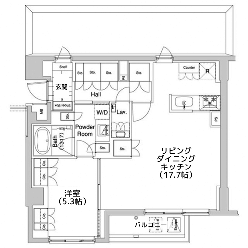 代官山BLESS - 間取り図