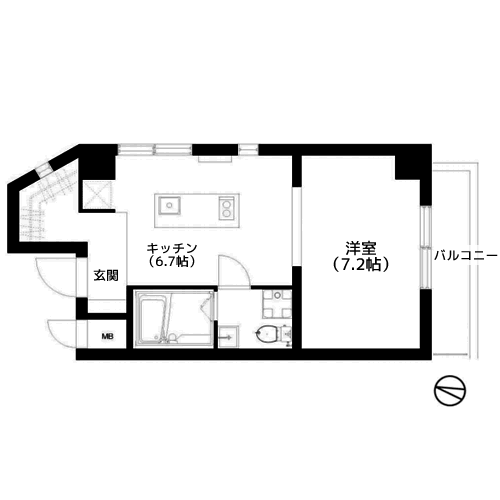 ダイアパレス都立大 - 間取り図