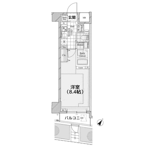 ディームス品川戸越 - S-B1gタイプ 間取り図