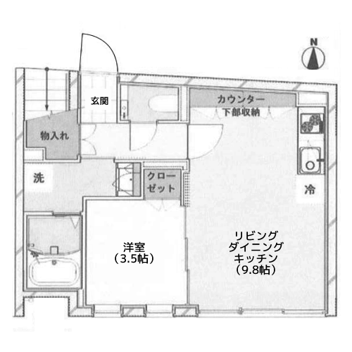 Dorf上目黒 - 間取り図