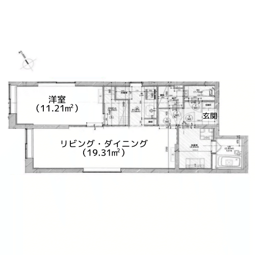 EDIT月島 - 間取り図