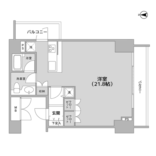 エルフレア駒沢 - 間取り図